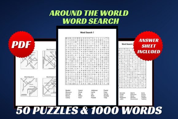Download Around the World Word Search for Adult - Premium Resources