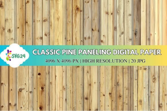 Download Classic Pine Paneling Digital Paper - Premium Bundle