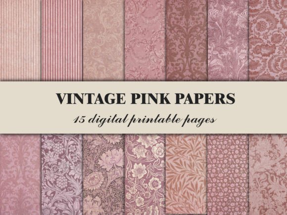 Download Pink Scrapbook Paper Vintage Pattern - Scrapbook Collection
