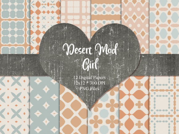 Download Desert Mod Scrapbook Paper - Scrapbook Collection