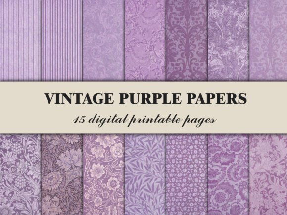 Download Purple Scrapbook Paper Vintage - Scrapbook Collection